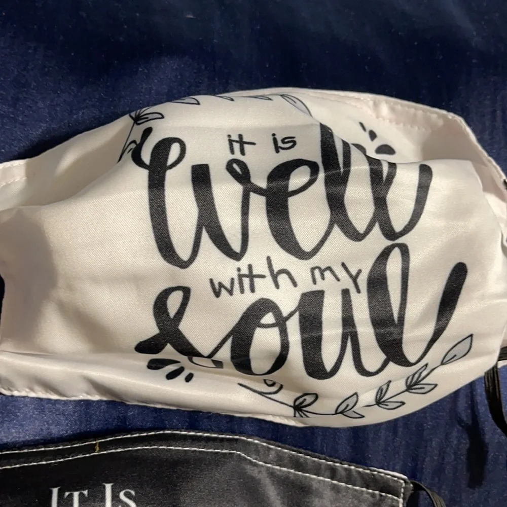 New set/3 It is Well with my Soul face masks
